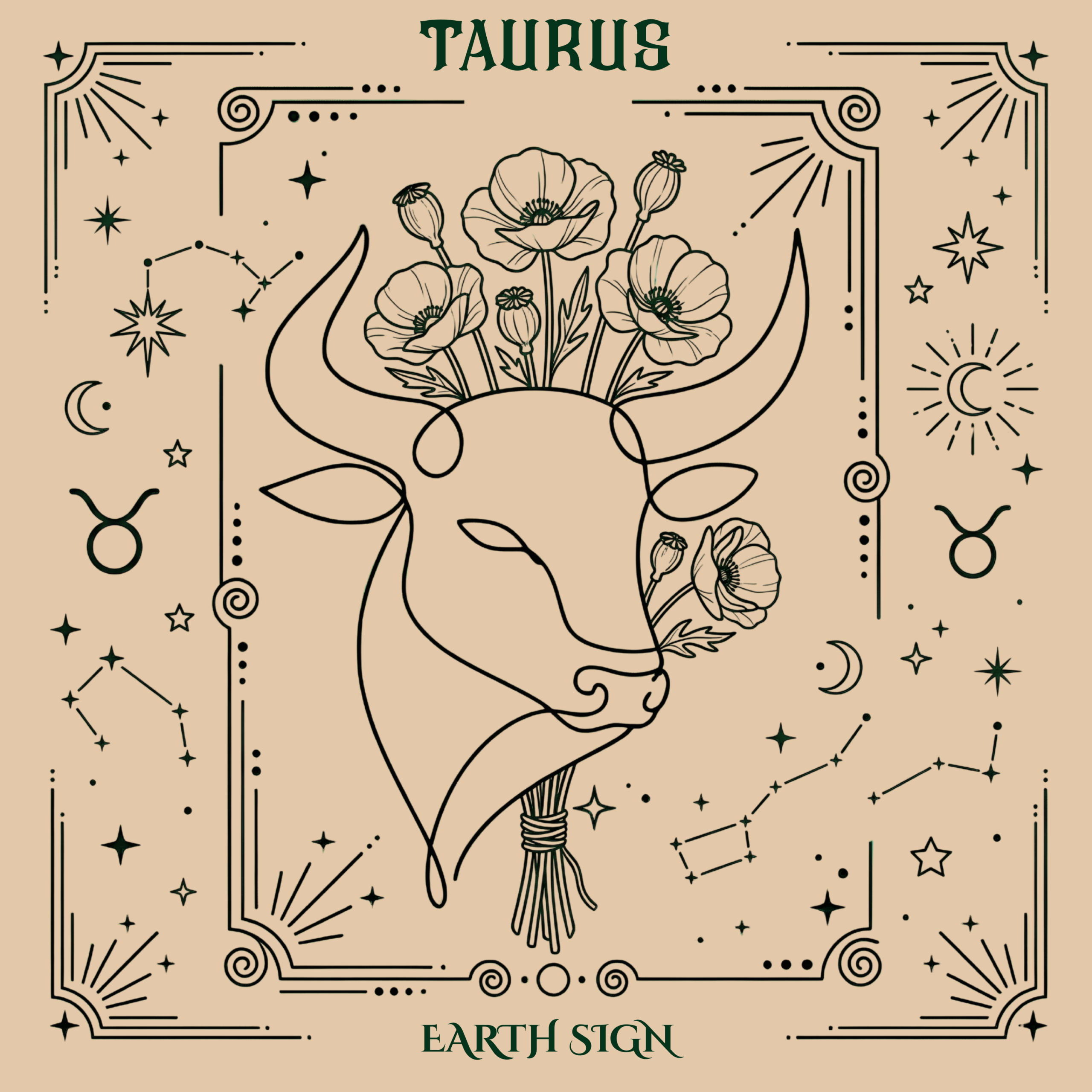 taurus colored bg
